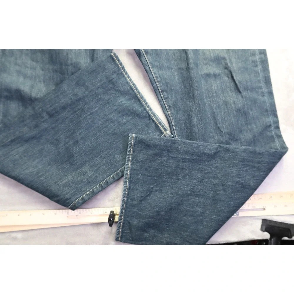 Levis 501 Original Fit Jeans Mens 42x30 Dark Wash Blue Button‎ Fly Denim Pants
